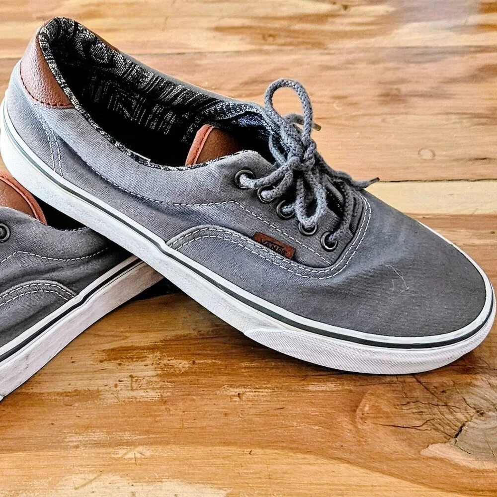 Vans Era 59, dark grey with leather accents, size 8